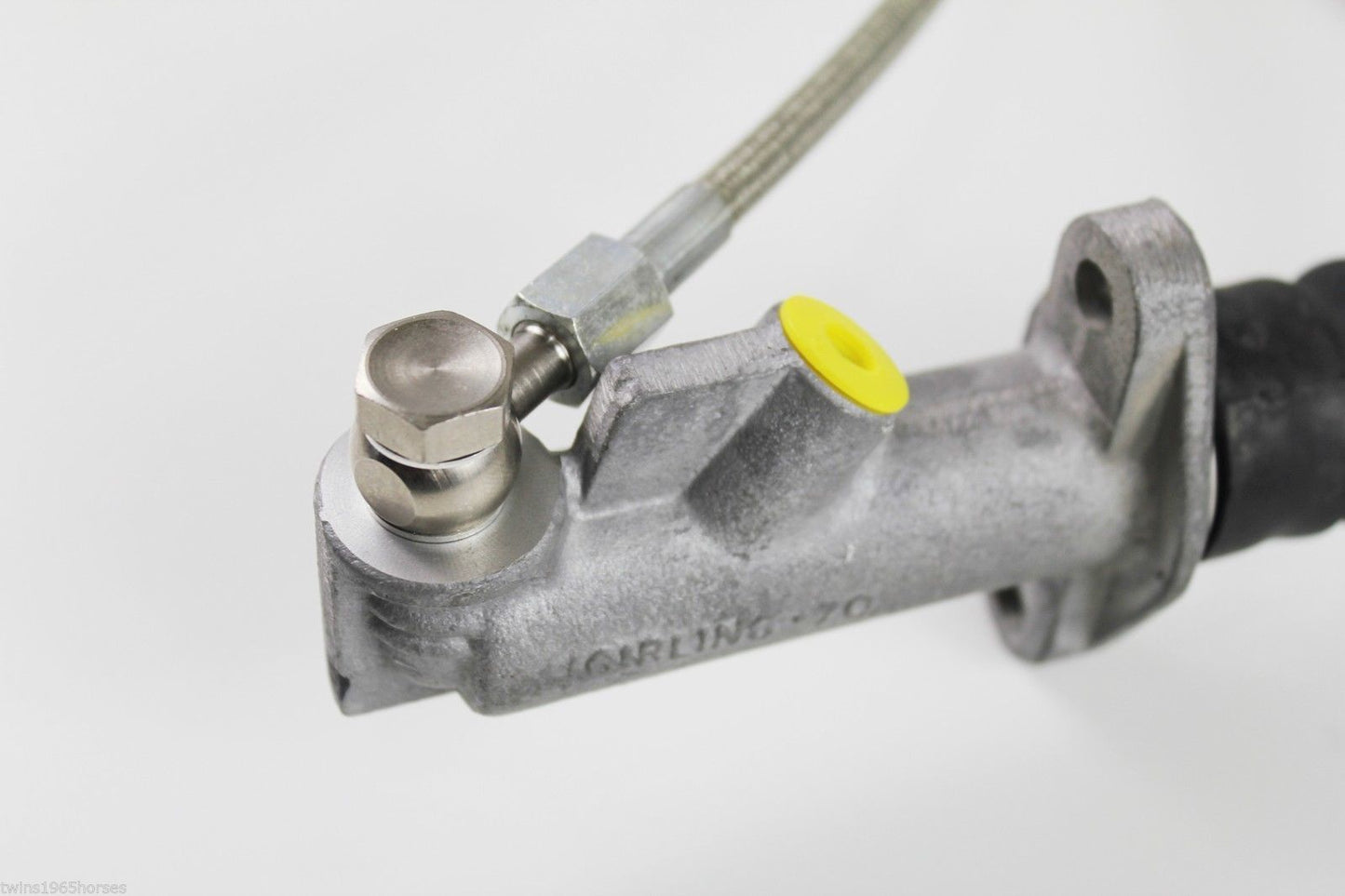 AN-4 Inlet Braided Hose & Fitting Kit for Girling Master Cylinder PE-001-4008 or PE-001-2008