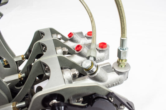 AN-4 Inlet Braided Hose & Fitting Kit for Girling Master Cylinder PE-001-4008 or PE-001-2008