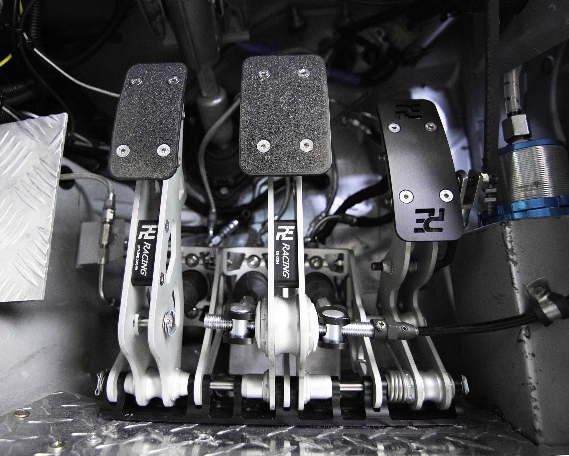 Customer Install PE Racing Pedal Box Billet 3 Pedal Time Attack Build