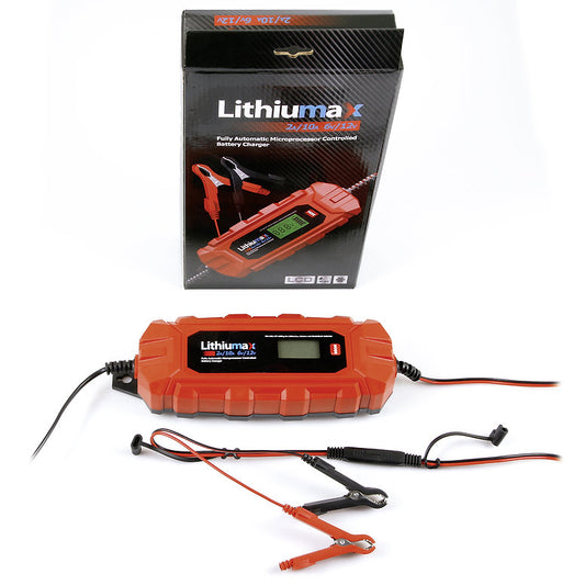 Lithiumax 10A Multi-Battery IP65 Smart Maintenance LCD Charger