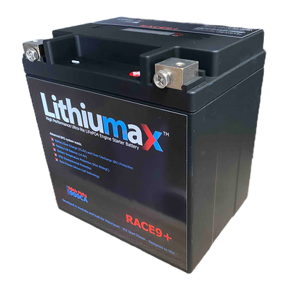 Lithiumax NEW Gen6 RACE9+ 900CA Bluetooth Engine Starter Battery