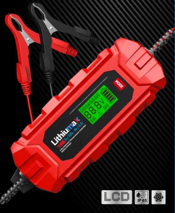 Lithiumax 10A Multi-Battery IP65 Smart Maintenance LCD Charger