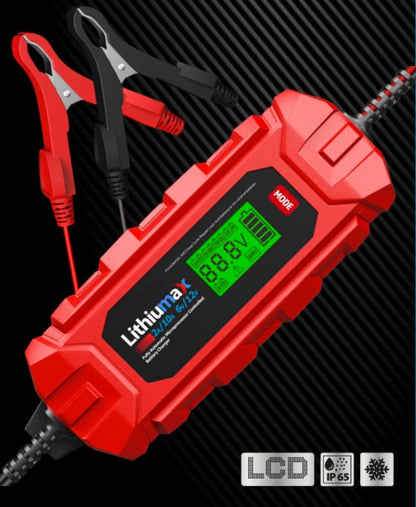 Lithiumax 10A Multi-Battery IP65 Smart Maintenance LCD Charger