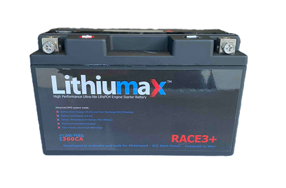 Lithiumax RACE3+ LCD 360CA Motorcycle/Powersports Engine Starter Battery