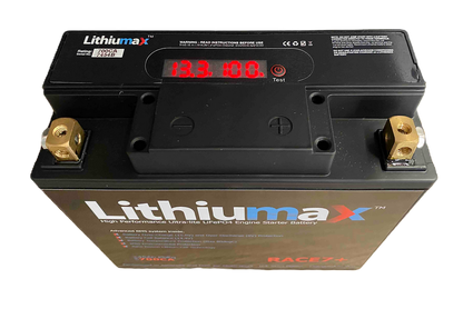Lithiumax Carbon Series RACE10+ Bluetooth Engine Starter Battery